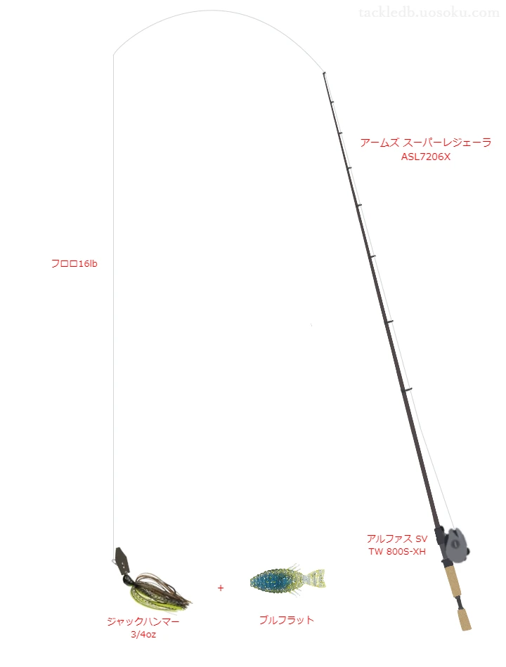 バス釣りに関するタックル、仕掛け図解