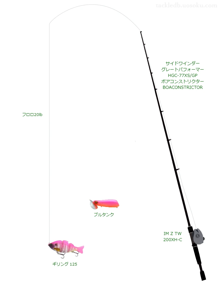 バス釣りに関するタックル、仕掛け図解