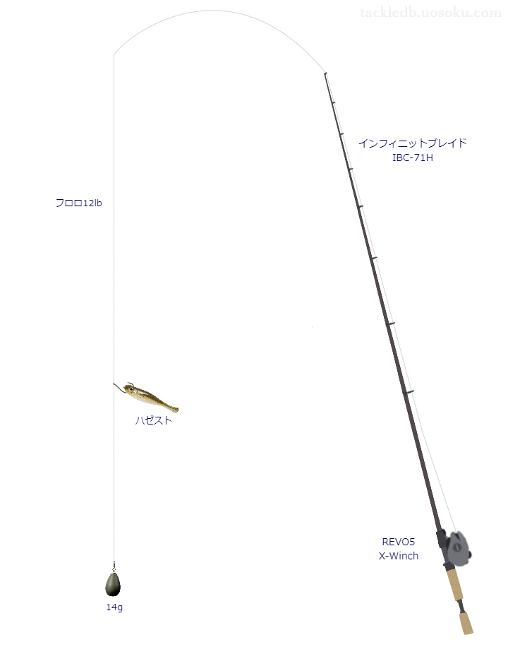 バス釣りに関するタックル、仕掛け図解