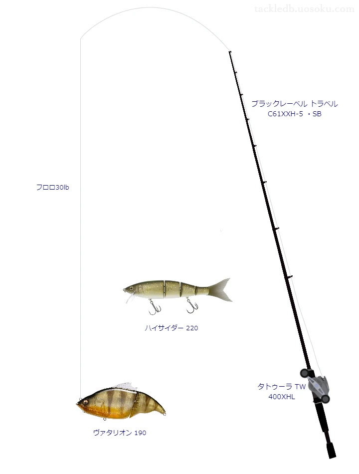 バス釣りに関するタックル、仕掛け図解