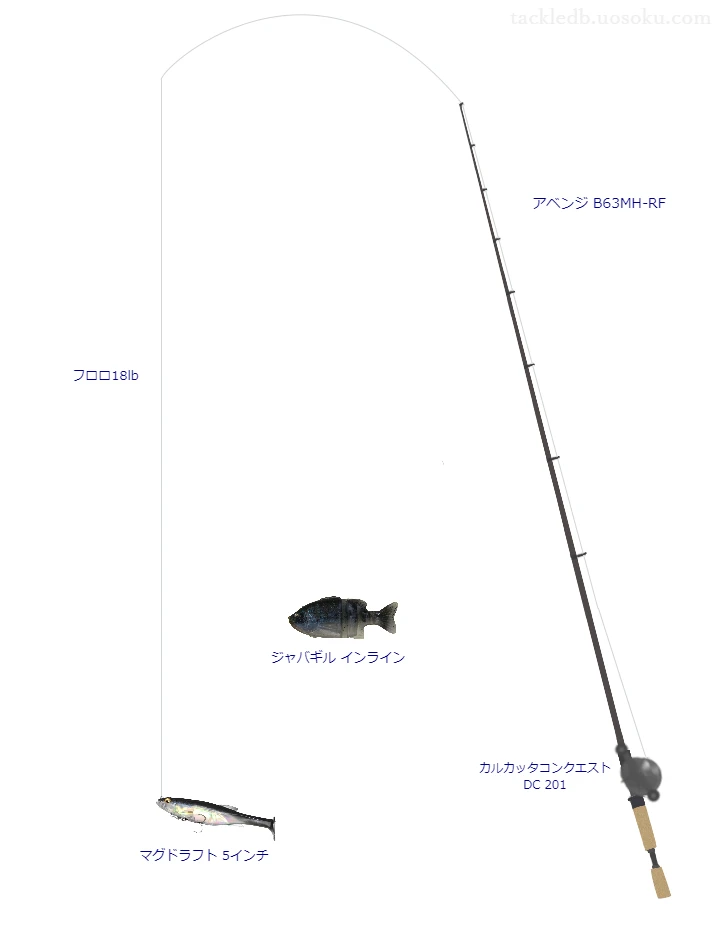 バス釣りに関するタックル、仕掛け図解