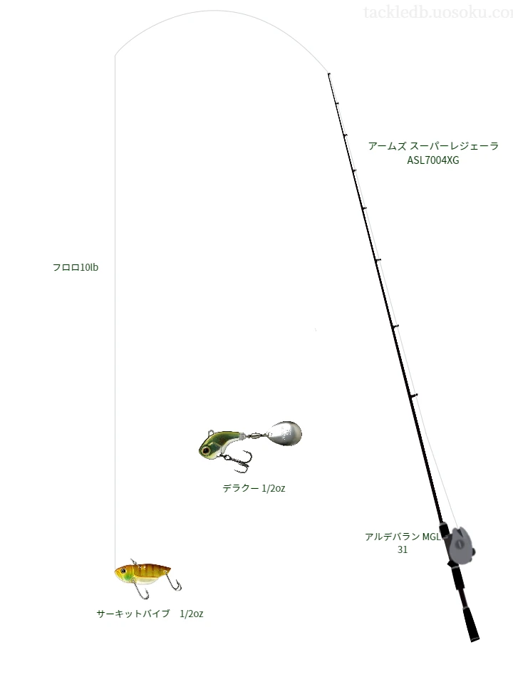 バス釣りに関するタックル、仕掛け図解