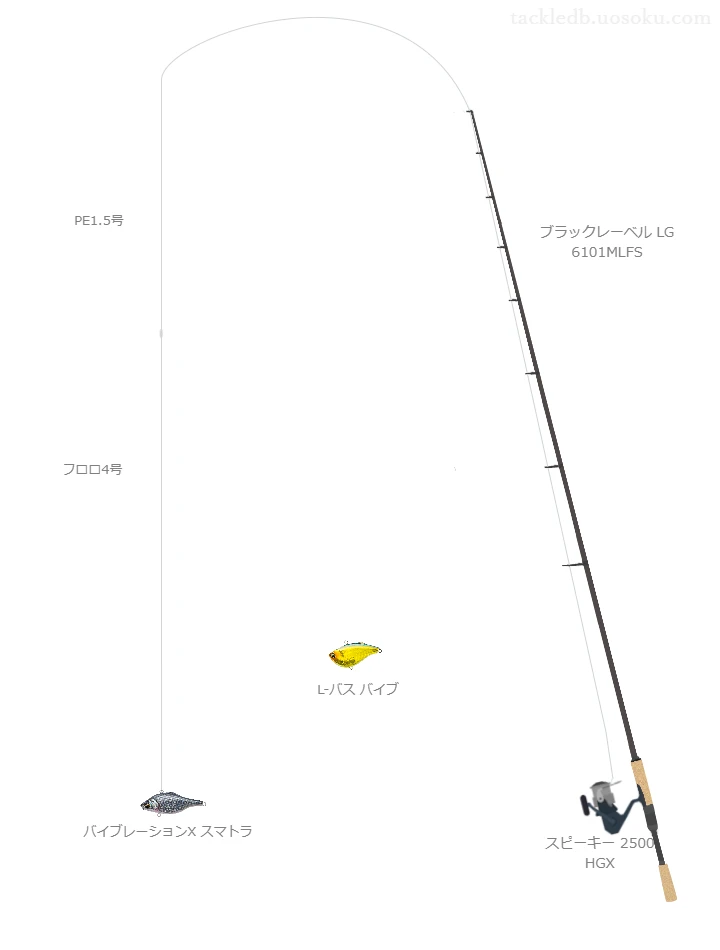 バス釣りに関するタックル、仕掛け図解