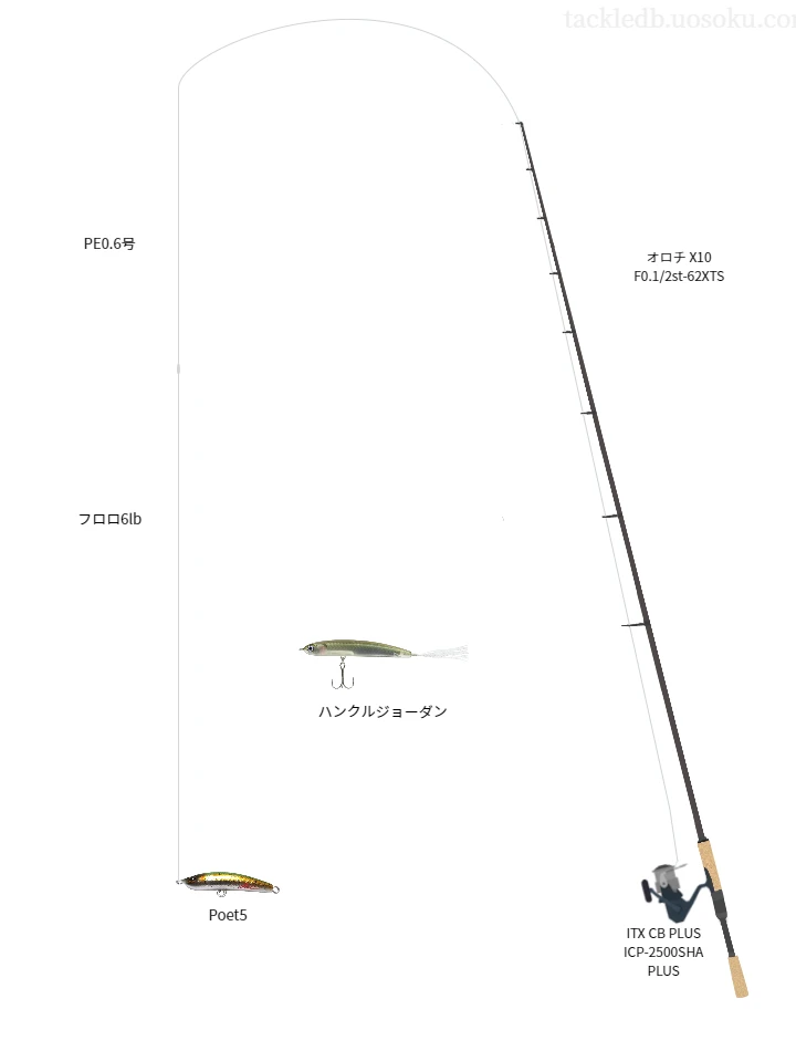 バス釣りに関するタックル、仕掛け図解