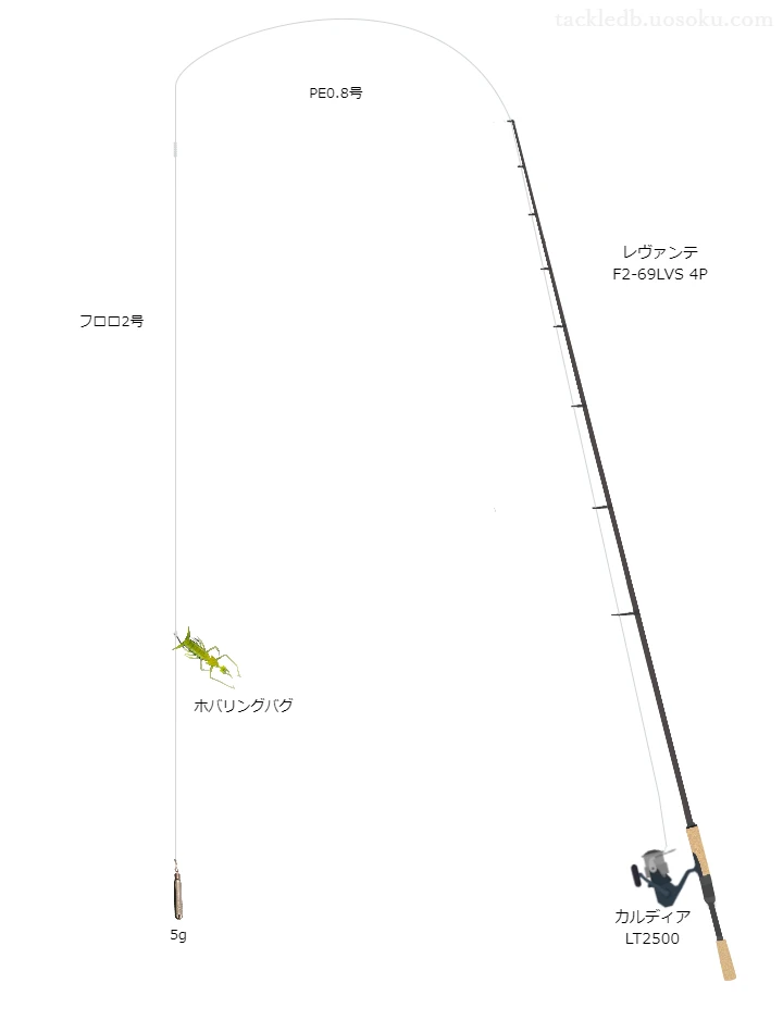 バス釣りに関するタックル、仕掛け図解