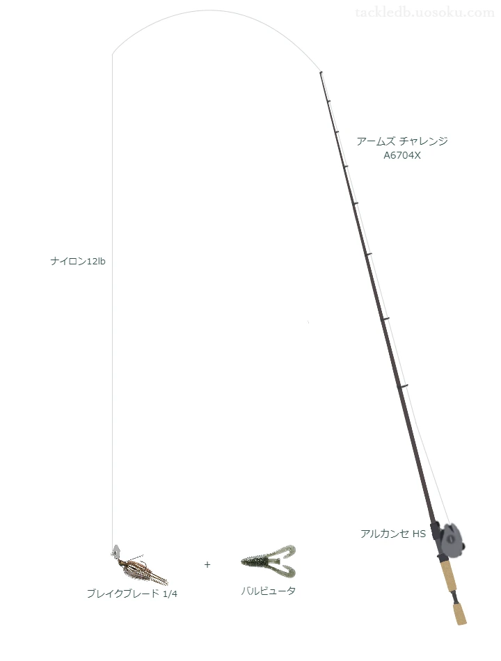 バス釣りに関するタックル、仕掛け図解