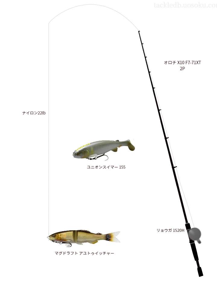 バス釣りに関するタックル、仕掛け図解