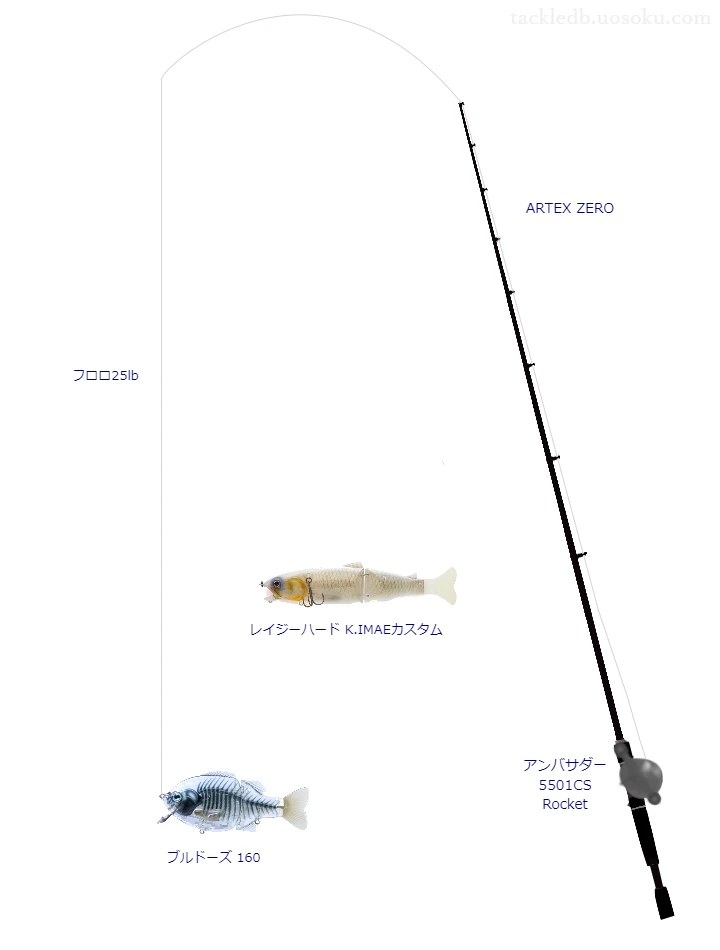 バス釣りに関するタックル、仕掛け図解