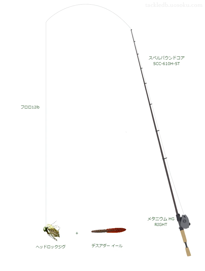 バス釣りに関するタックル、仕掛け図解