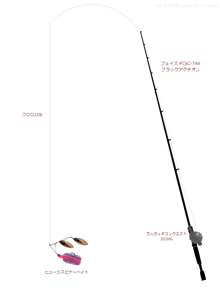 バス釣りに関するタックル、仕掛け図解