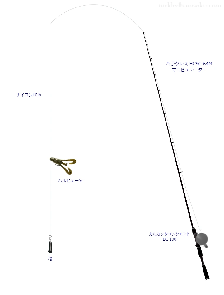 バス釣りに関するタックル、仕掛け図解