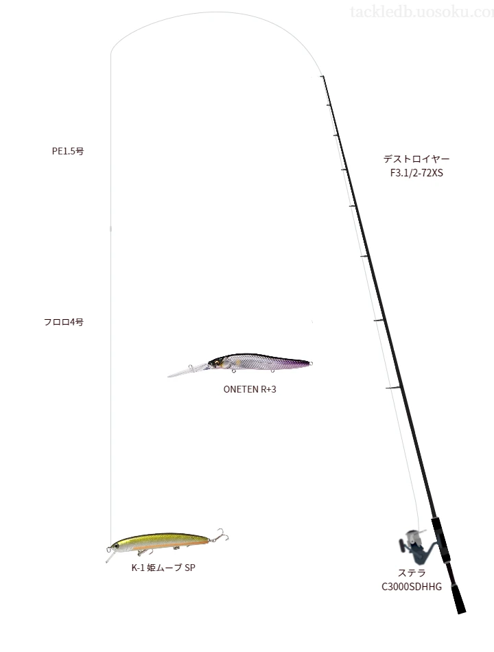 バス釣りに関するタックル、仕掛け図解