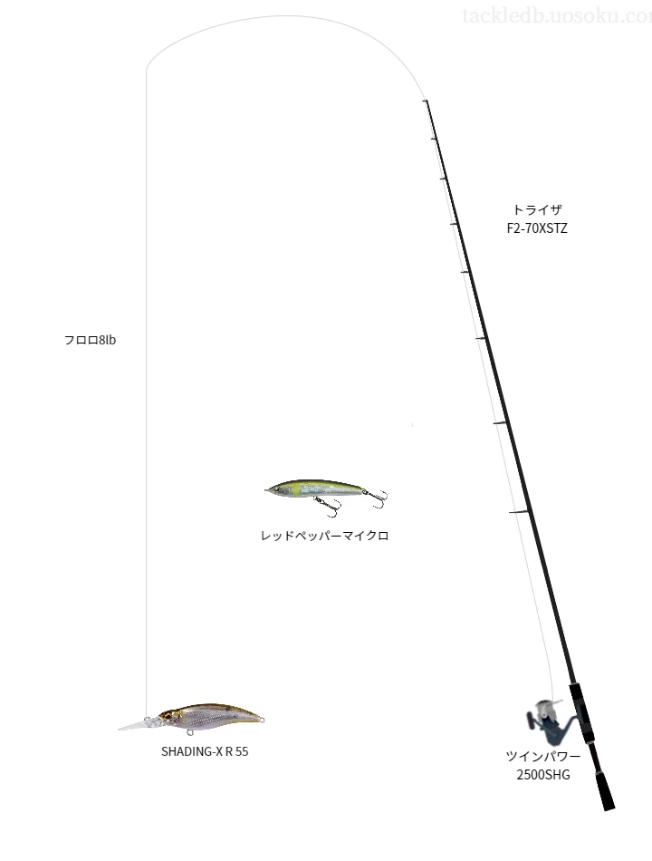 バス釣りに関するタックル、仕掛け図解