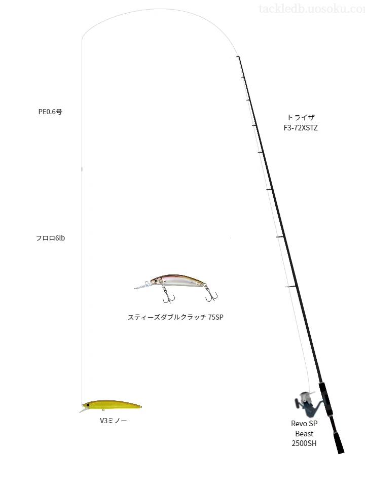 バス釣りに関するタックル、仕掛け図解