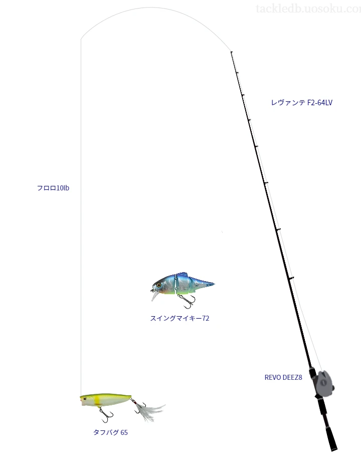 バス釣りに関するタックル、仕掛け図解