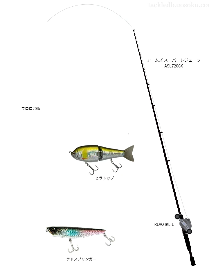 バス釣りに関するタックル、仕掛け図解