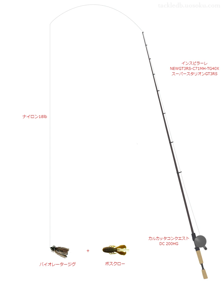 バス釣りに関するタックル、仕掛け図解