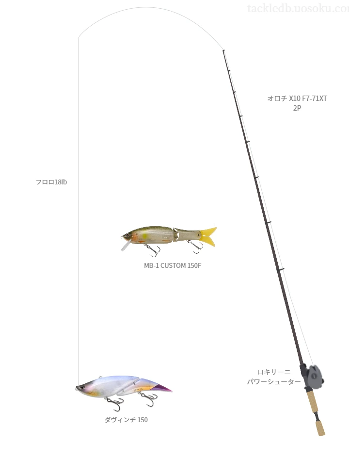 バス釣りに関するタックル、仕掛け図解