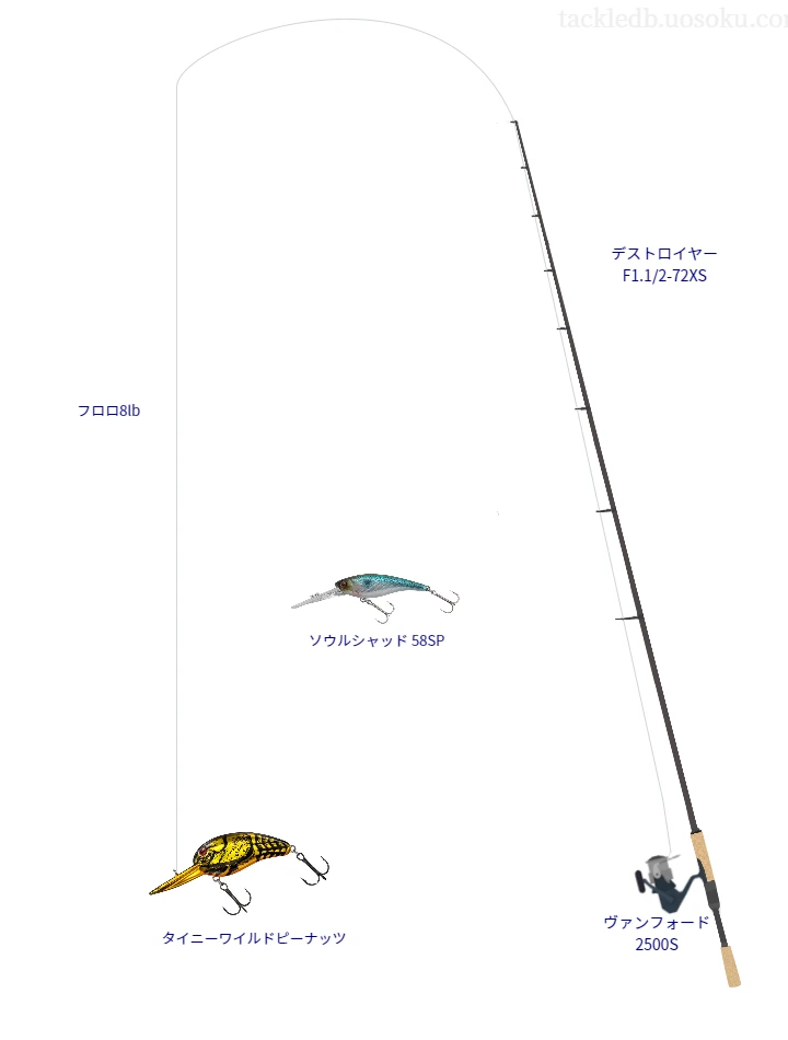 バス釣りに関するタックル、仕掛け図解