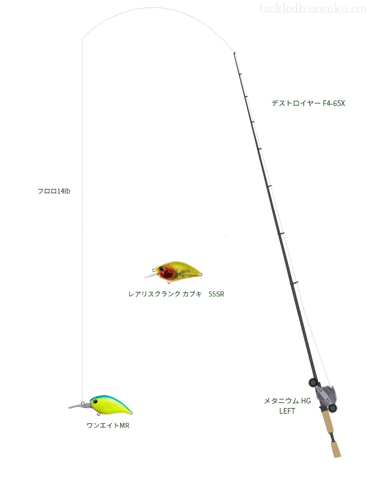 バス釣りに関するタックル、仕掛け図解