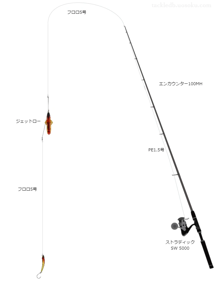 ソルトルアーに関するタックル、仕掛け図解