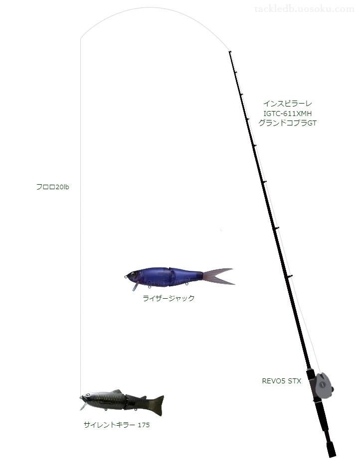 バス釣りに関するタックル、仕掛け図解