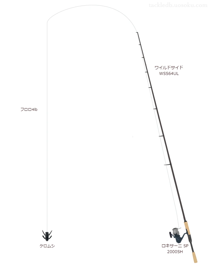 ワイルドサイド WSS64ULとワームによるバス釣りタックル【Vインプレ】