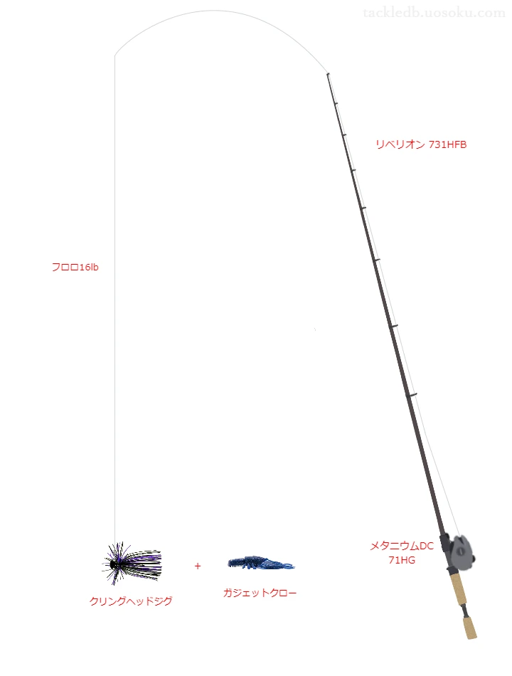 バス釣りに関するタックル、仕掛け図解