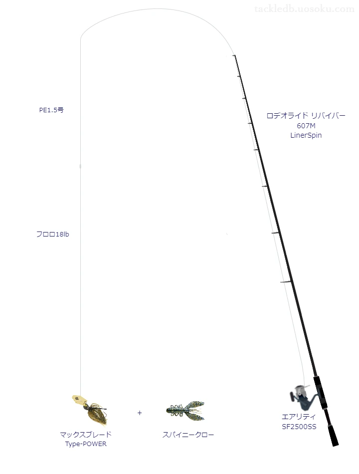 バス釣りに関するタックル、仕掛け図解