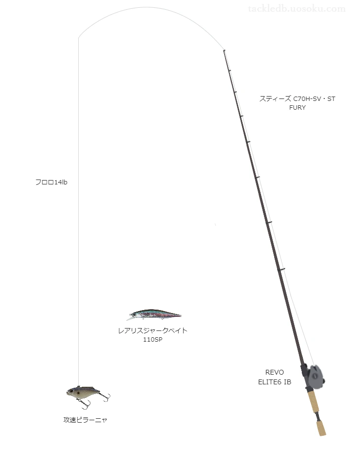 バス釣りに関するタックル、仕掛け図解