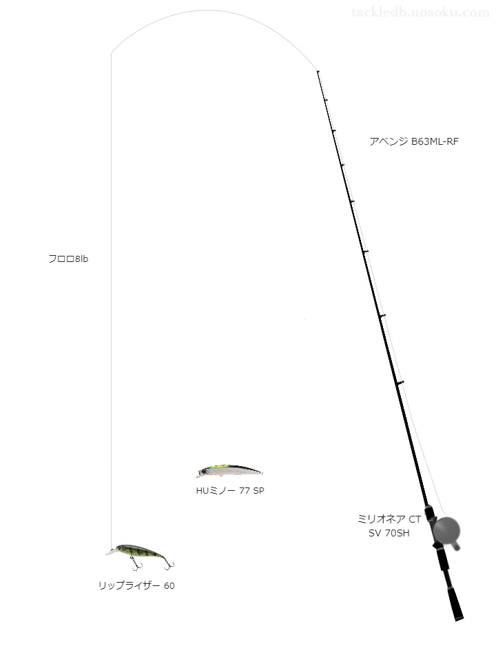 バス釣りに関するタックル、仕掛け図解