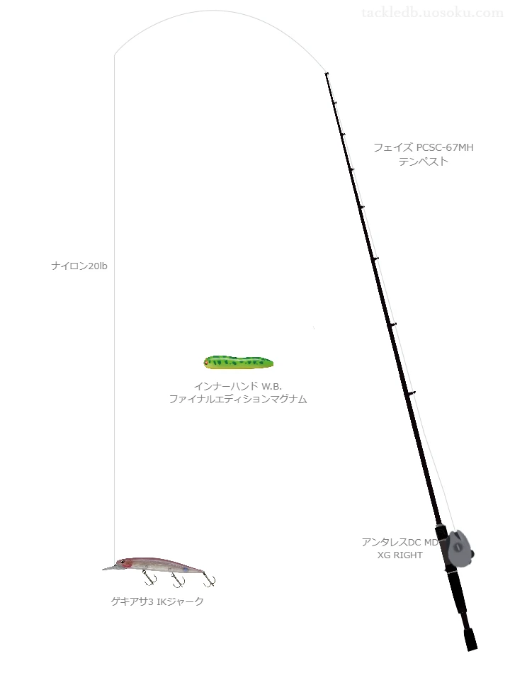 バス釣りに関するタックル、仕掛け図解