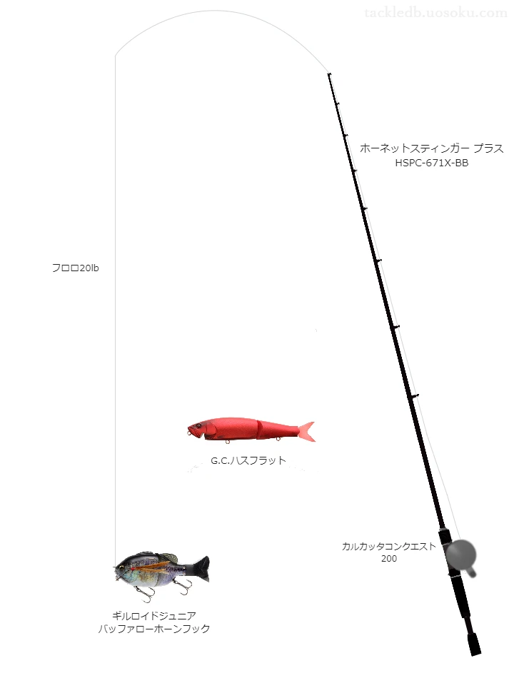 バス釣りに関するタックル、仕掛け図解