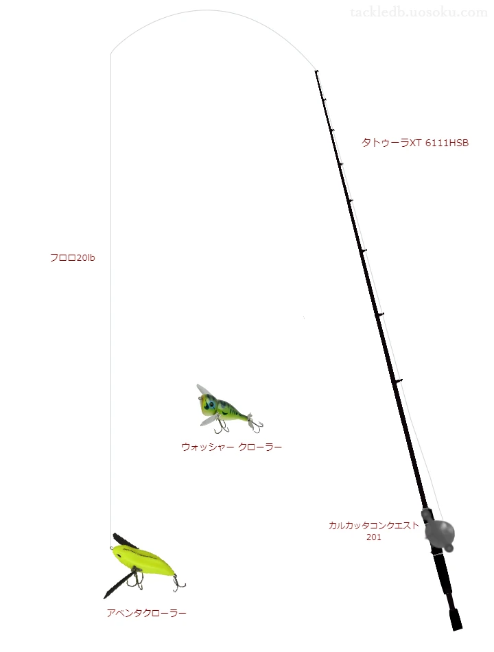 バス釣りに関するタックル、仕掛け図解