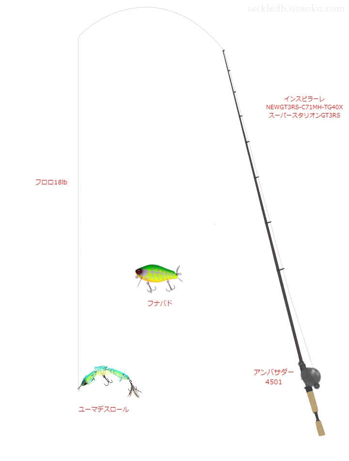 バス釣りに関するタックル、仕掛け図解