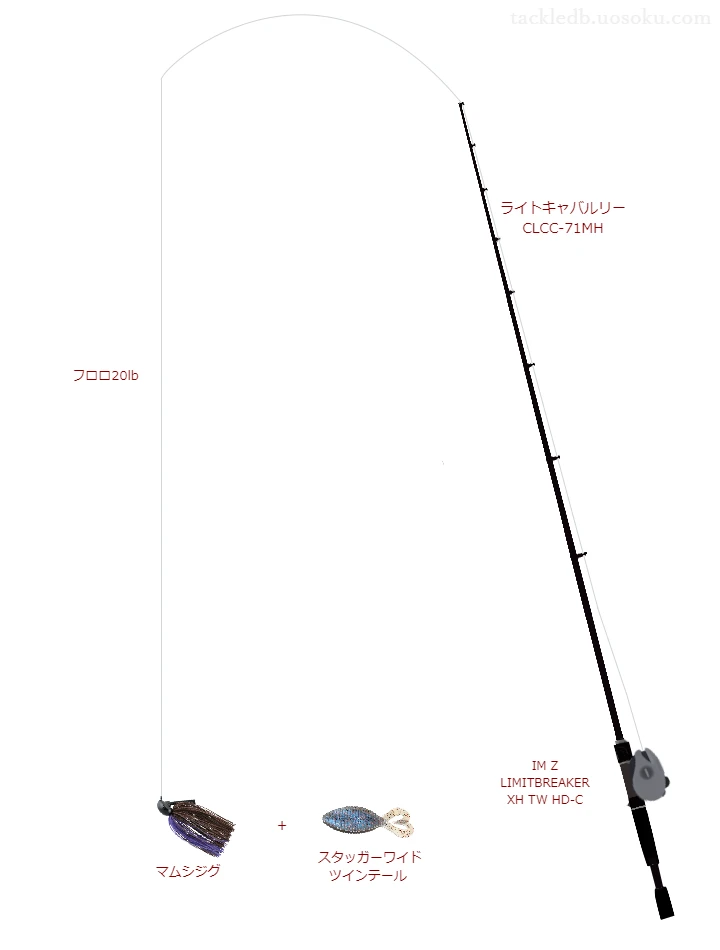 バス釣りに関するタックル、仕掛け図解