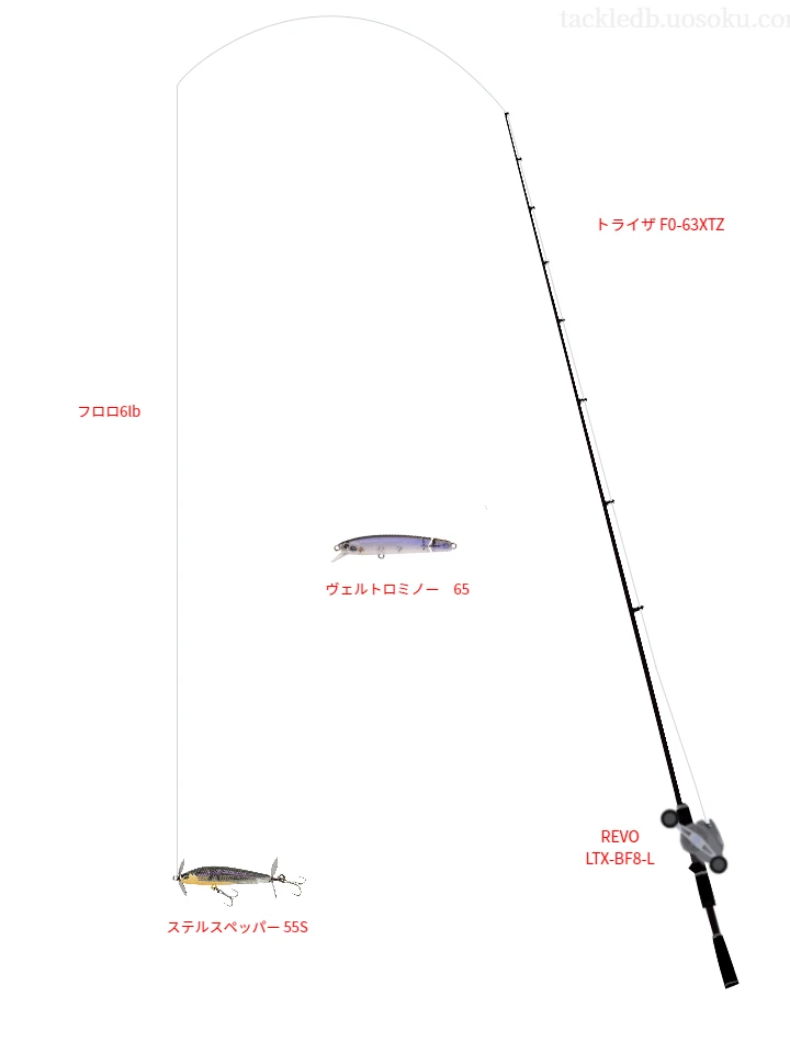 バス釣りに関するタックル、仕掛け図解