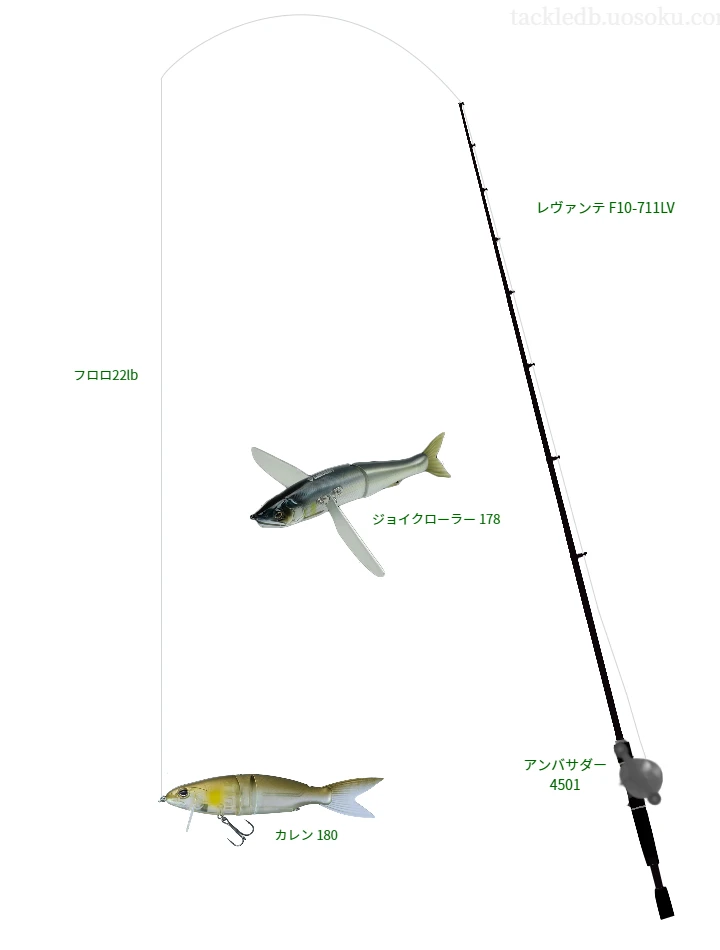 バス釣りに関するタックル、仕掛け図解