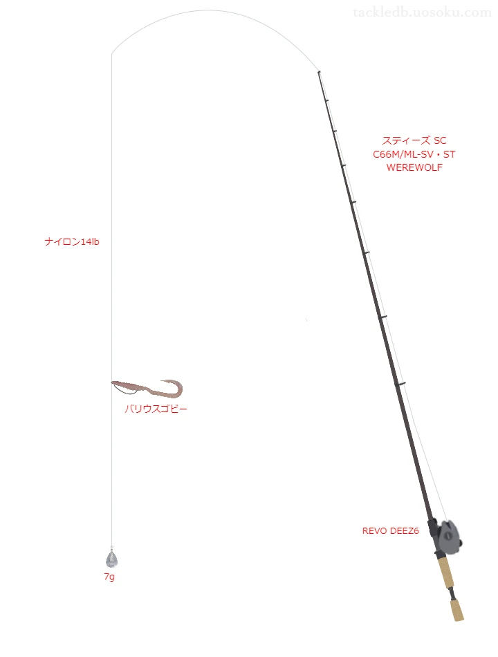 バス釣りに関するタックル、仕掛け図解