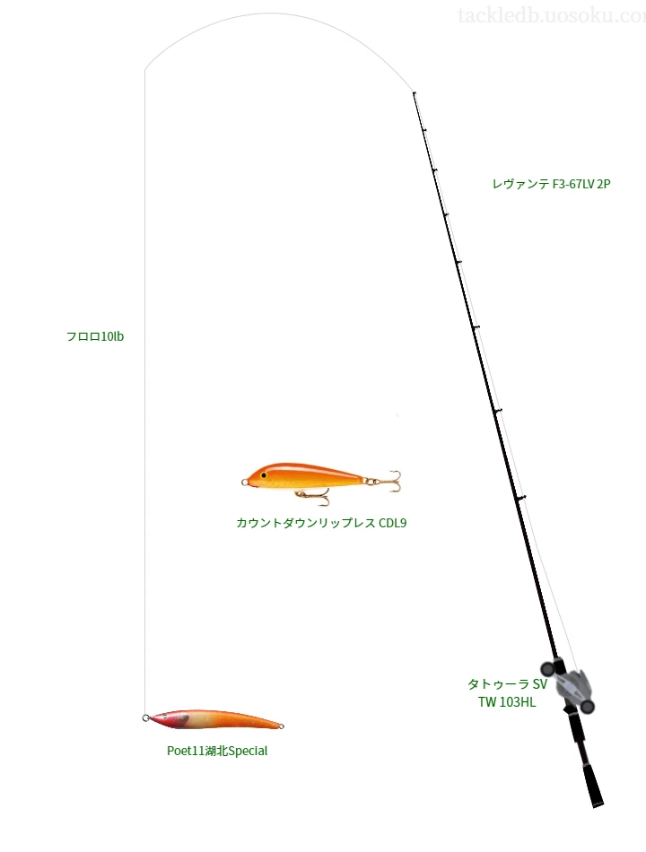 バス釣りに関するタックル、仕掛け図解