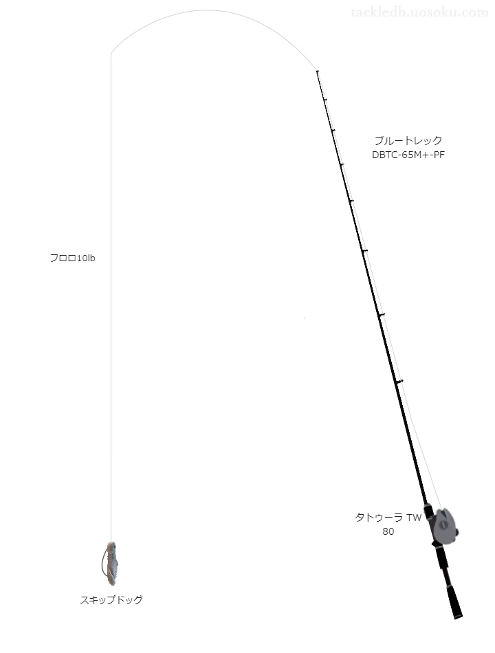 ブルートレック DBTC-65M+-PFとタトゥーラ TW 80による中価格帯バス釣りタックル【仮想インプレ】