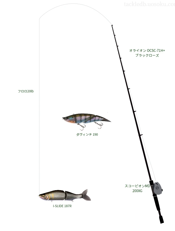 バス釣りに関するタックル、仕掛け図解