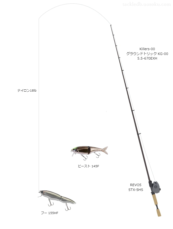 バス釣りに関するタックル、仕掛け図解