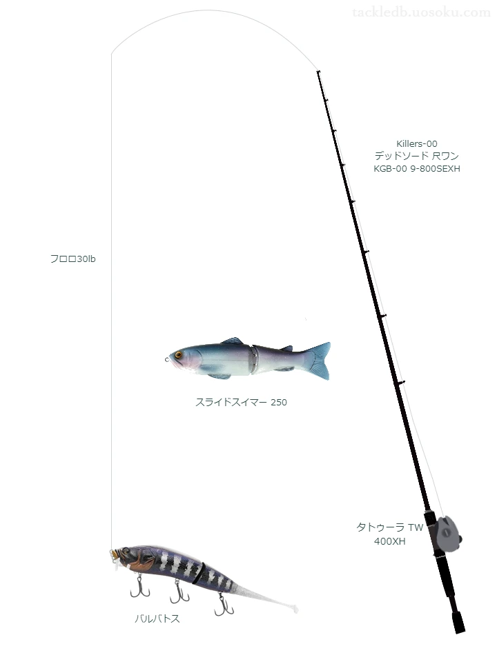 バス釣りに関するタックル、仕掛け図解