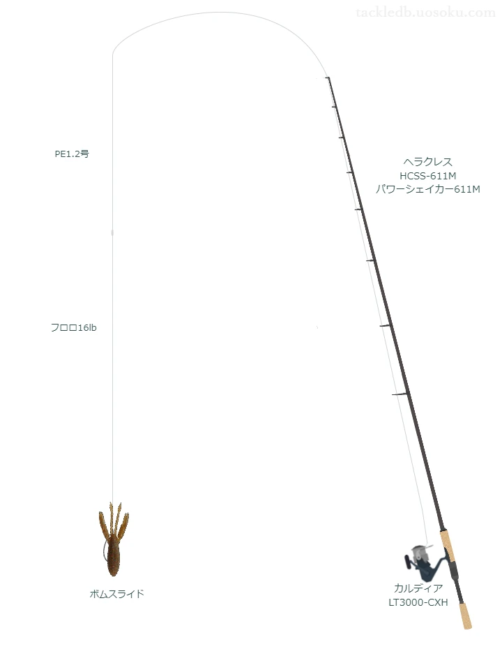 バス釣りに関するタックル、仕掛け図解