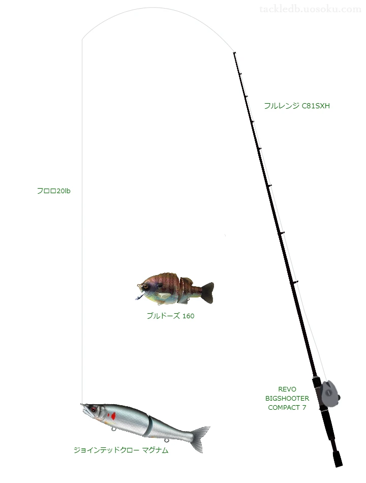 バス釣りに関するタックル、仕掛け図解