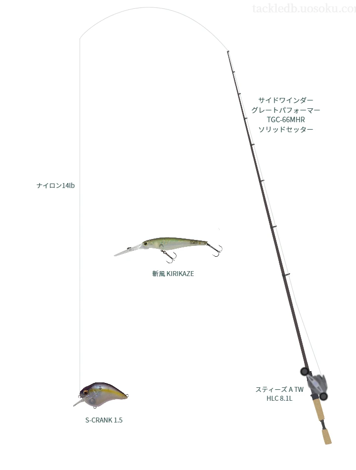 バス釣りに関するタックル、仕掛け図解