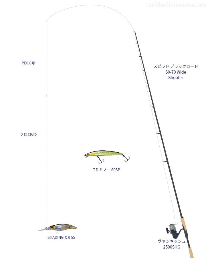 バス釣りに関するタックル、仕掛け図解