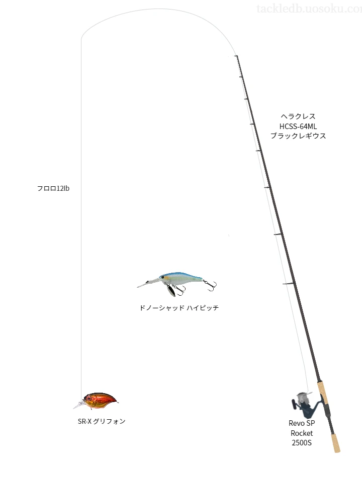 バス釣りに関するタックル、仕掛け図解