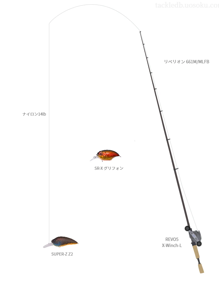 バス釣りに関するタックル、仕掛け図解